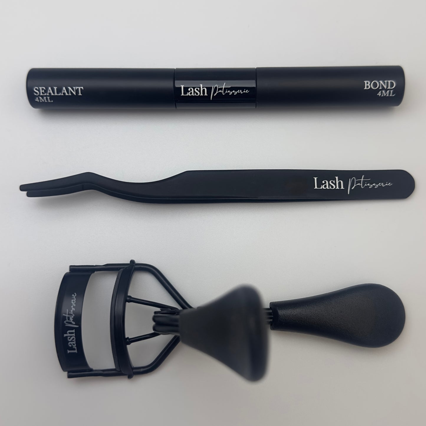 Essentials Tools Set - Bond, Tweezers + Eyelash Curler.