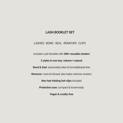 Lash Booklet Set.