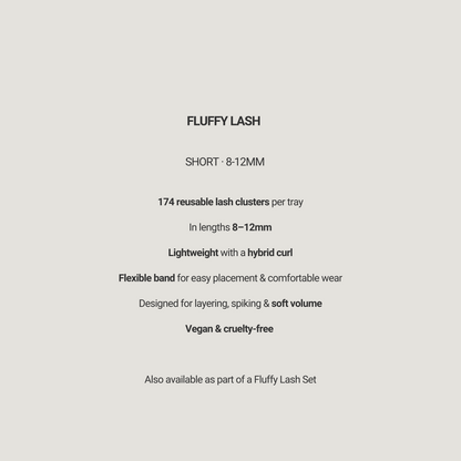 Fluffy Lash – Short (8–12mm).
